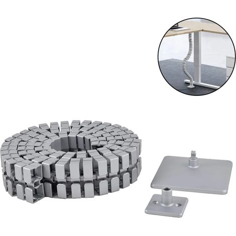 Kabelmanagement unter dem Schreibtisch - flexibles Kabelorganizer und Kabelschutz (1/4)
