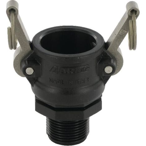 Camlock Tipo B 3/4" rosca macho polipropileno ARAG 18103B