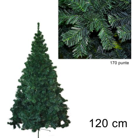 Lupex Shop - Albero di Natale Pino della Norvegia verde folto, 170 punte, in PCV, interno ed esterno, dimensione: 120cm cod. 9133 (1/2)