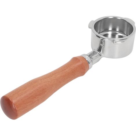 Porte-filtre 51 mm sans fond, 3 oreilles, en acier inoxydable, pour Donlim 6001 5403 KF5400 E, entièrement en bois, rouge, branche acide (1/5)