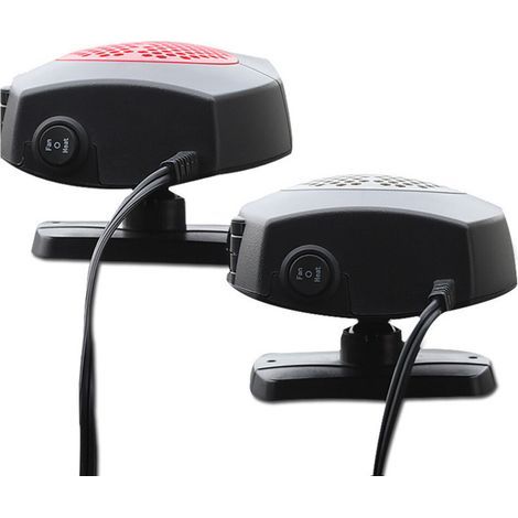 2Pièces Chauffage Rouge Portable Dégivrant Ventilateur 24V