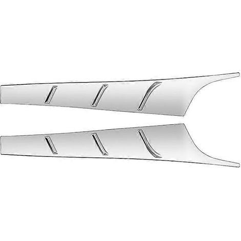 Baguette décorative de feu arrière argentée pour voiture (1/5)