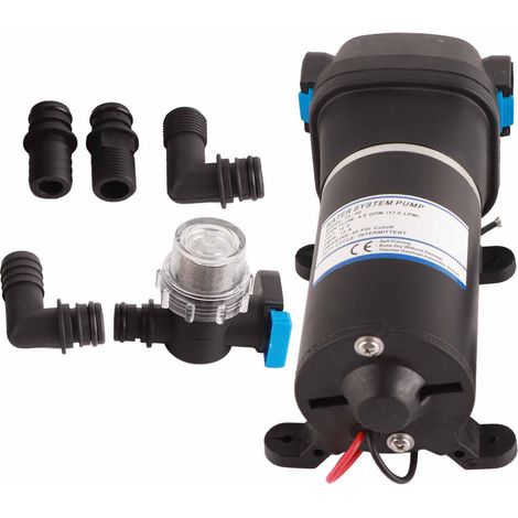 Pompe à eau auto-amorçante à membrane 12 V avec pressostat automatique (1/5)