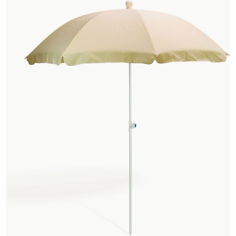 Strandschirm natur/creme 180 cm UV30 Sonnenschirm Gartenschirm Schirm (1/5)