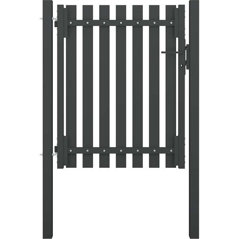 Portail de jardin en acier 100 x 100 cm anthracite