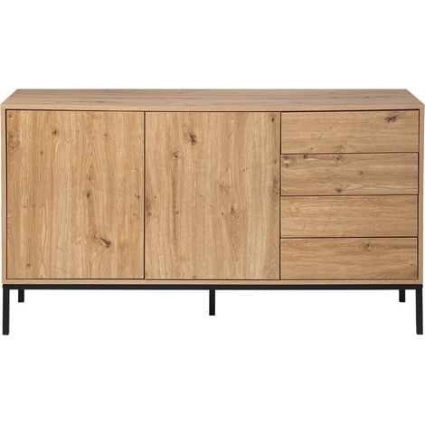 CALICOSY - Buffet 2 portes et 4 tiroirs L140 cm LENNY (1/5)