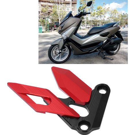 Cache-étrier de frein avant pour moto, cache-pompe de frein à disque, compatible avec Yamaha NMAX125, NMAX155, NMAX150 (rouge) (1/5)
