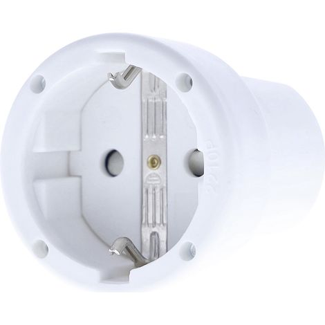 AS Schwabe 62224 Schutzkontaktkupplung PVC 230 V Weiß