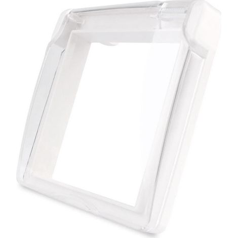 Cubierta impermeable blanco para enchufe