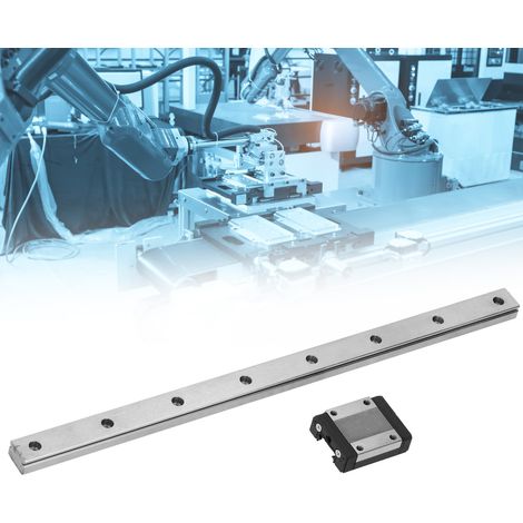 Rail de guidage linéaire MGN15 de 300 mm pour équipements d'automatisation industrielle (1/5)