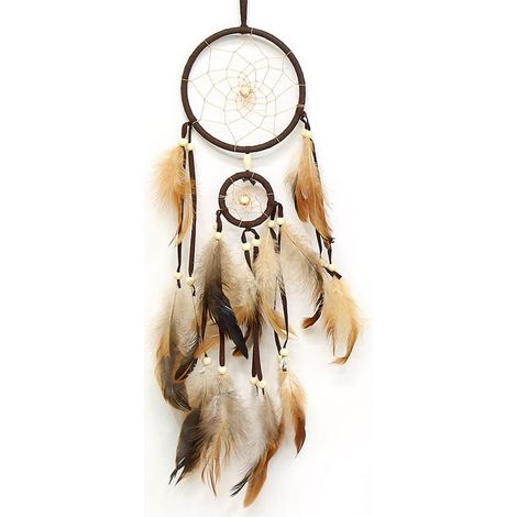 Handmade Attrape Rêves, Vintage Capteur de Rêves en Plumes, Attrape Rêves de Style Bohème, pour Décoration Murale Suspendue, Ornements, Décoration Art