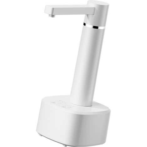 Distributeur d'eau automatique en bouteille, compact, léger, intelligent et très efficace, blanc. (1/5)