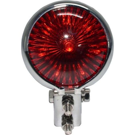 Feu arrière rond rétro à LED pour moto, avec feu stop et clignotant, petit feu arrière lumineux. (1/5)