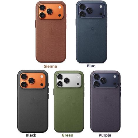 TechWoven Hülle mit MagSafe-Schutzhülle für iPhone 17 Pro Max, Farbe: Sienna & Logo
