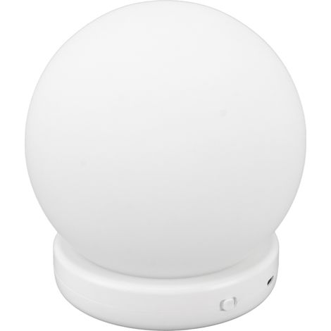 Veilleuse RGB Mini veilleuse de chambre à coucher, lampe de table à boule RGB à changement de couleur dynamique, décoration de chambre, aide au sommeil, lampe de chevet à brancher (1/5)