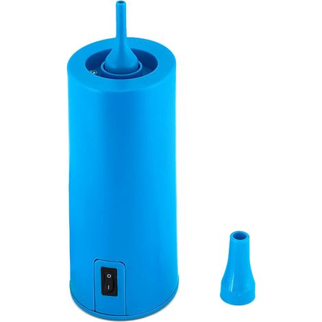 VURAHOME - Pompe à ballon Pompe à air électrique Machine de gonflage de ballon portable avec buses 2pcs pour la décoration de fête d'anniversaire de Noël Bleu,Bleu,Prise UE (1/5)