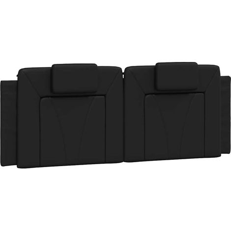 Maison Exclusive - Cuscino Testiera Viana Nero 120 cm in Similpelle