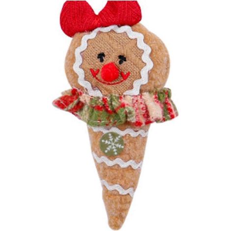 Série de figurines de Noël en tissu à longues jambes, décoration de fenêtre, décoration de sapin de Noël (D) (1/5)