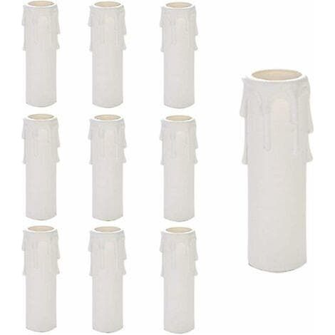 Ecleanfy - Lustre en plastique, 10 ampoules pendantes pour lustre, tubes lumineux pour lustre, douilles pour lustre, lustre (1/5)