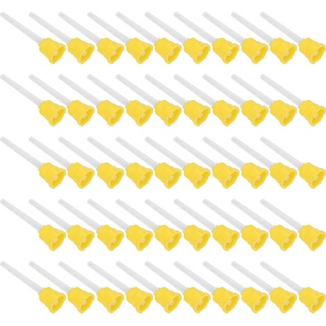 50 embouts jetables pour applicateur d'adhésif époxy, accessoire pour mélange dentaire (1/5)