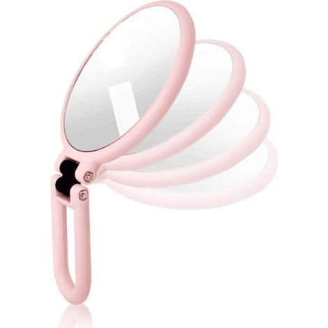 1 miroir de maquillage grossissant, x15 et x1 double face, rotatif 360°, portable, rond 2,5 pouces, pour voyage et salle de bain (1/5)