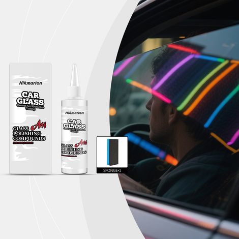 Autoglaspolitur, sanfter Fleckenentferner, Reiniger, Schutzmittel und Pflegereiniger – 100 ml + Schwamm -- BIEMMEDUE (1/5)
