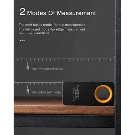 Telémetro láser de 30 pies (73 x 33,2 mm), mini láser digital portátil, precisión de ±2 mm, Bluetooth, pantalla OLED, mide longitud. (1/3)