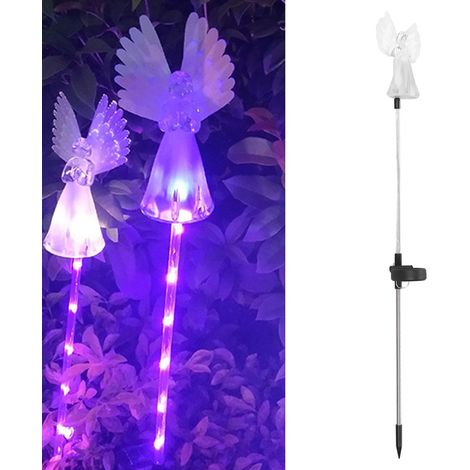 Solarbetriebene Lichterketten mit Engelsmotiven für Gärten, Terrassen und Rasenflächen sowie siebenfarbige Bodenleuchten (1/5)