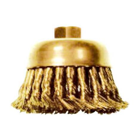 Cepillo de taza trenzado antichispa cobre Ø100 mm ALYCO