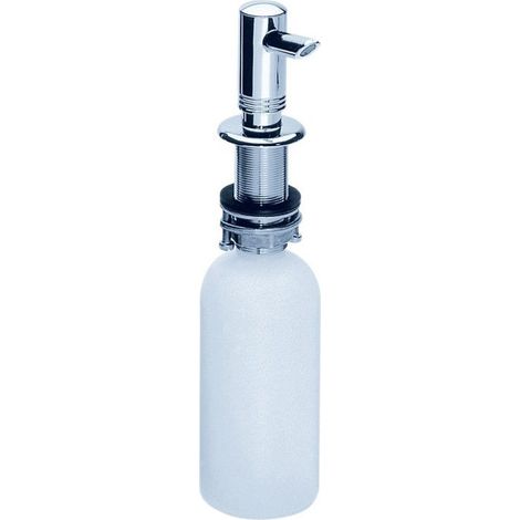 Distributeur de liquide vaisselle aspect acier inox