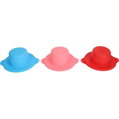 Lot de 3 bols en silicone pour faire fondre la cire, à larges bords, pour épilation, antiadhésifs, avec pot de rechange. (1/5)