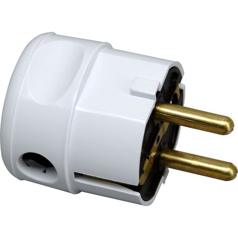 KOPP Schutzkontakt-Winkelstecker 178502007, arktisweiß (1/2)