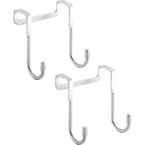 Haken aus Edelstahl für Handtücher und Kleidung – Handtuchhaken für Badezimmertüren und Haken für Küchenschränke (2er-Set)