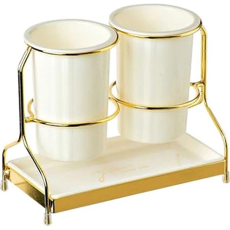Rangement pour vaisselle avec support métallique, pot à ustensiles de cuisine, porte-couverts, rangement pour couverts (1/5)