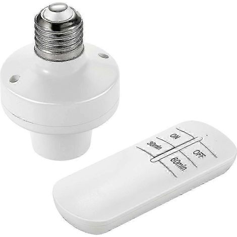 Télécommande sans fil pour douille E26/E27, fréquence de rafraîchissement réglable (50/60 Hz), pile non incluse, 110-220 V. (1/4)
