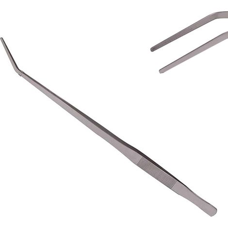 Pinzette extra lunghe da 48 cm in acciaio inossidabile per acquari, rettili, serpenti, lucertole e pitoni.