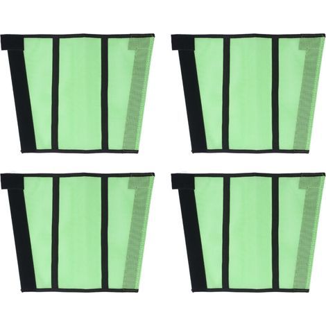 Eujgoov Bottes de Jambe de Cheval en Maille avec Fonction Anti-Morsure, 4pcs Protecteurs Jambes Cheval pour Décrochage et Pâturage (Green) (1/5)