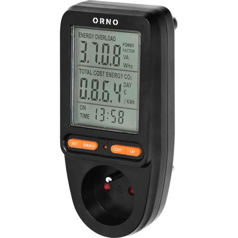 Wattmetro, calcolatore di energia con display LCD OR-WAT-435/B (1/5)
