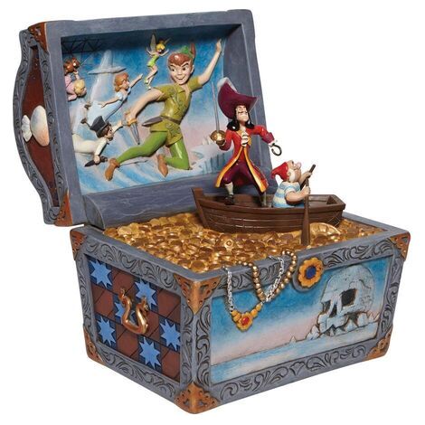 Figura enesco disney peter pan cofre