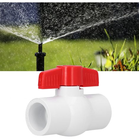 PVC-Kugelabsperrventil mit T-Griff für Gartenbewässerungsleitungen (DN15) (1/5)
