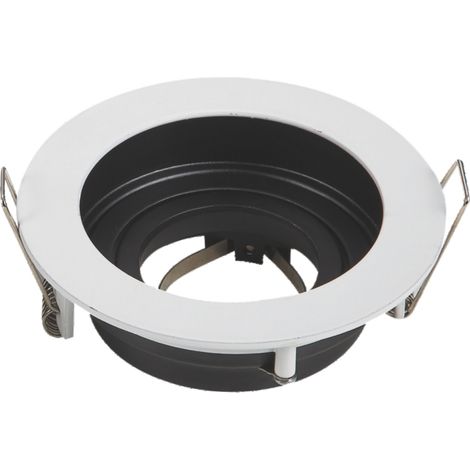 Portafaretto orientabile GU10 / MR16 da incasso 100mm Bianco Rotondo Aigostar