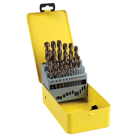 TIMCO Ground Jobber Drills Set Cobalt M35 - 25pcs