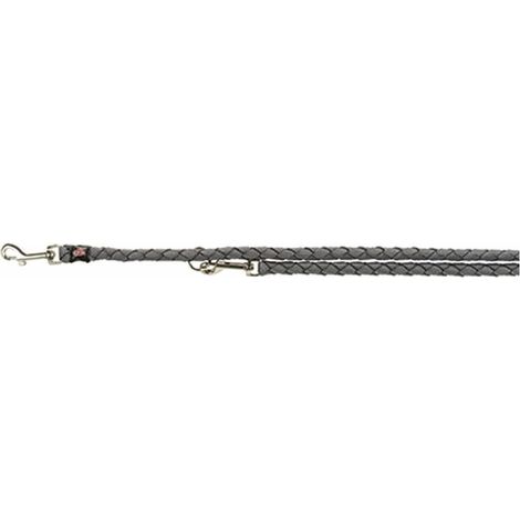 Guinzaglio per cane - TRIXIE - Cavo V Plomb - 2,00 m - Regolabile - Nylon grigio (1/2)