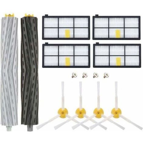 Accessoires Remplaçant kit pour iRobot Roomba série 800 900 Pièces de rechange pour Roomba,Kit Pièces accessoires pour iRobot Roomba serie 800 850 851 860 865 866 870 871 876 880 885 886 890 891 896 9 (1/4)