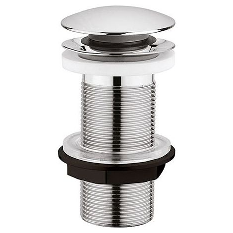 Bonde de Lavabo - EDOUARD ROUSSEAU - Clic-Clac - Diamètre 63 mm - Sans Trop-Plein - Finition Chromée (1/4)