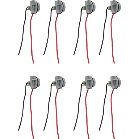 Adecuado para el paquete de 8 unidades 1156 Bay15D, adaptador de base de bombilla para portalámparas de plástico para automoción, conector P21/5W