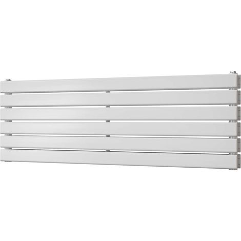 Typhoon Axis - White Horizontal Radiator H408mm x W1200mm Double Panel (1/3)