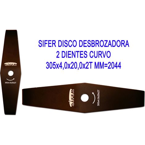 Disco falciatore Sifer 2 denti curvo 305x4,0x20,0x2T