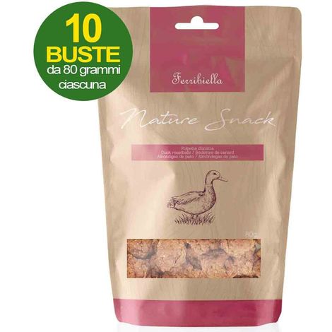 Boulettes de viande de canard pour chiens 10 pièces