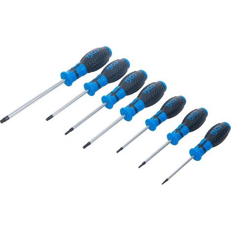 Jeu de Tournevis Profil T Torx T10-T40 - 7 pcs - Acier Résistant - Précision et Confort d Utilisation - D-Work